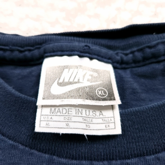 Vintage Y2k Men's Blue Nike Air Embroidered T-Shirt sz XL - Picture 4 of 7